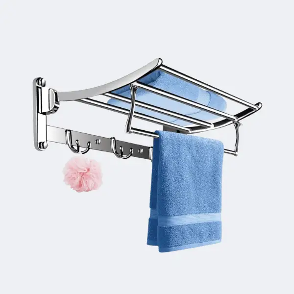 Foldable Wall-Mounted Towel Rack